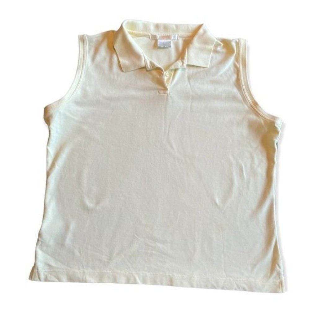 Nike Golf Light Yellow Collared Tank size XL